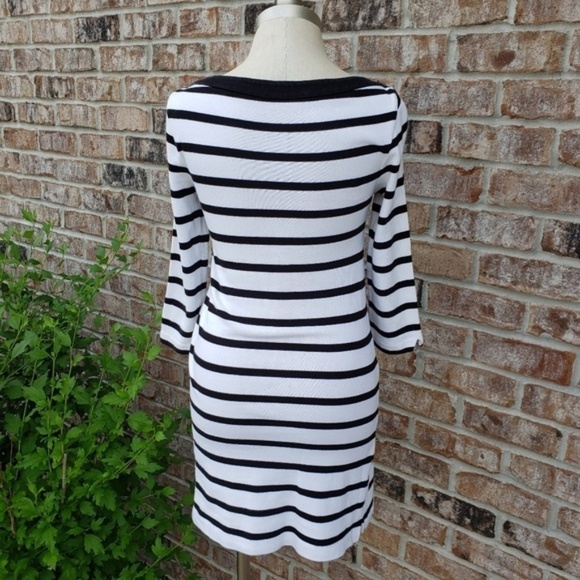 Kate Spade Striped Boat Neck Long Sleeves Dress XS - Picture 4 of 8